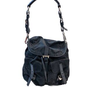 Prada Tessuto Nylon Drawstring Shoulder Bag